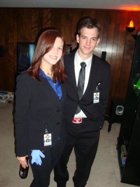 Tyler and I as Booth and Bones for Halloween, 2011